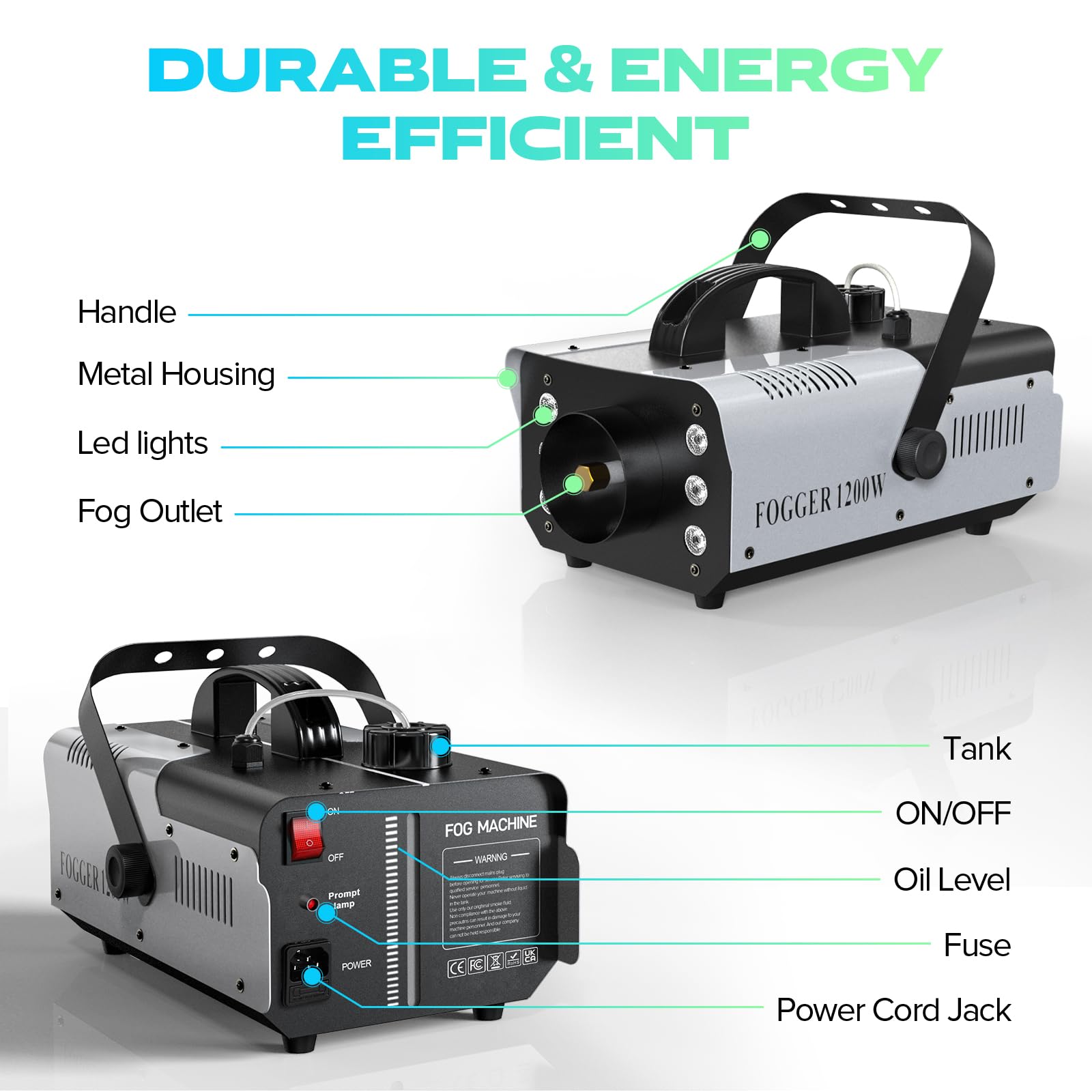 スモークマシン フォグマシン RGBモード Amazon.co.jp: HOLDLAMP 1200W スモークマシン RGB リモコン付き